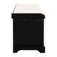 preview thumbnail 4 of 8, SAFAVIEH Lonan Black/ White Storage Bench - 47" x 16.1" x 19.9"