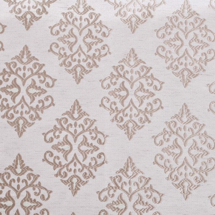 Superior Venetian Damask Jacquard Embroidered Washable Curtains, Set of 2