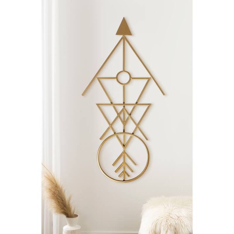 Kate and Laurel Benta Modern Arrow Metal Wall Art Plaque