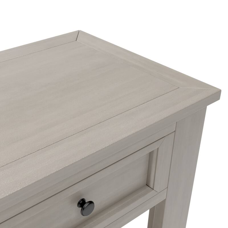 Rustic Chic Console Table with 4 Drawers & Bottom Shelf