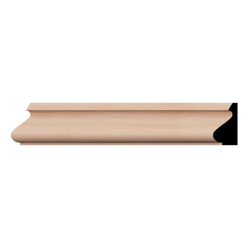 WM163: Americraft Finger-Joint Pine Base Cap Moulding - 11/16"D x 1 3/8"W x 96"L - Cherry