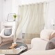 preview thumbnail 8 of 6, Deconovo Designer Series Stripe Sheer Curtains 2 Panels - W52 x L63