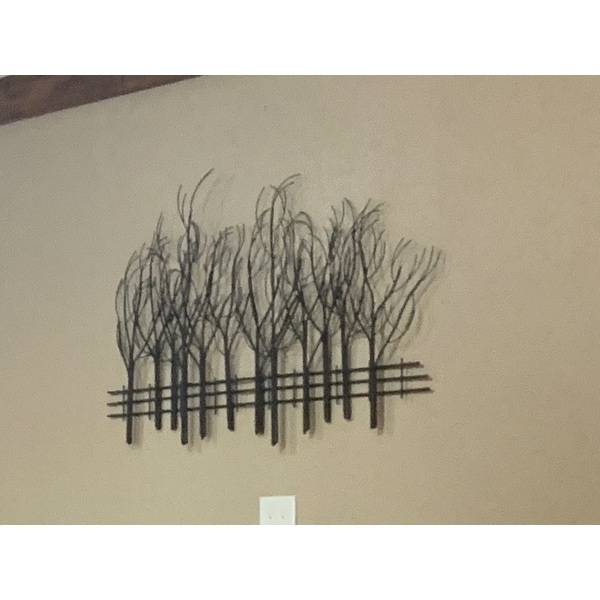 Black Metal Field of Trees Wall Decor - On Sale - Overstock ...