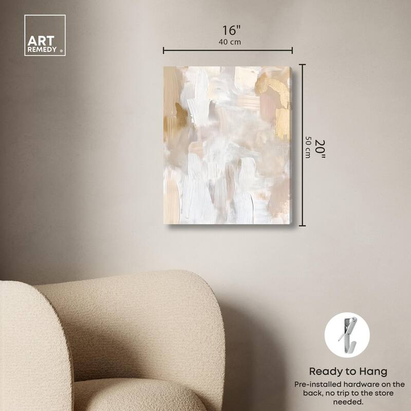 Beige and Cream II Canvas by Art Remedy, Gallery Wrapped
