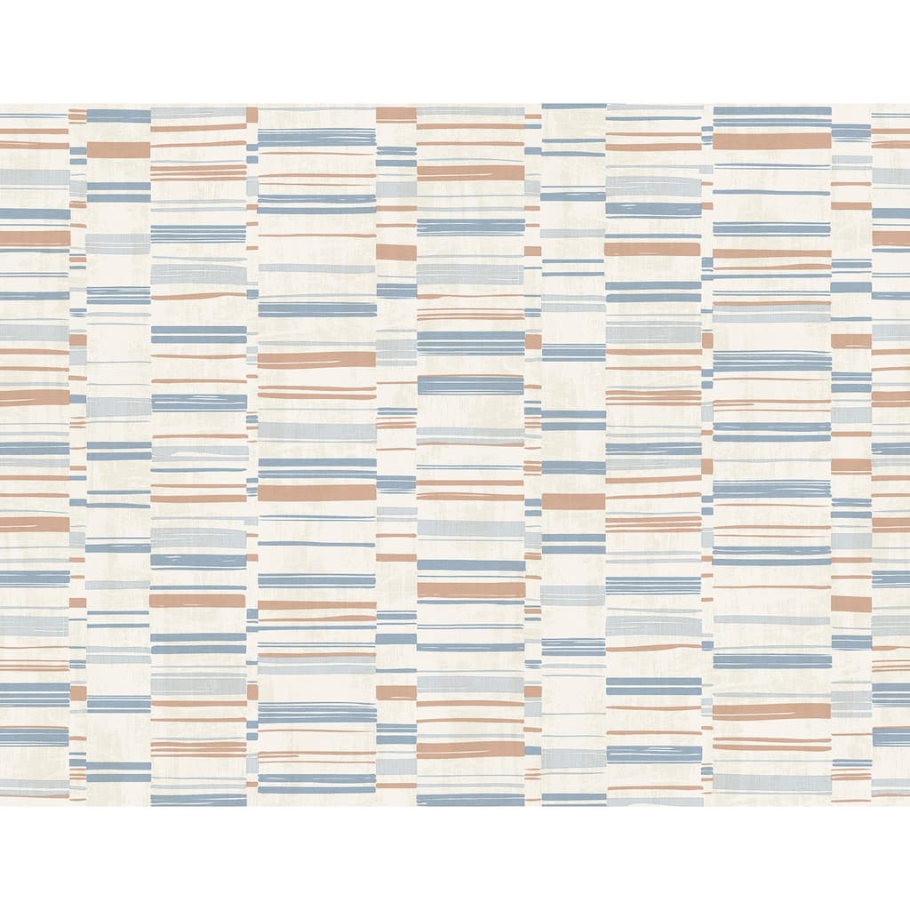 A-Street Prints Fresnaye Light Blue Linen Stripe Wallpaper