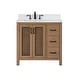 preview thumbnail 136 of 177, Altair Hadiya Bathroom Vanity with Composite Stone Countertop without Mirror