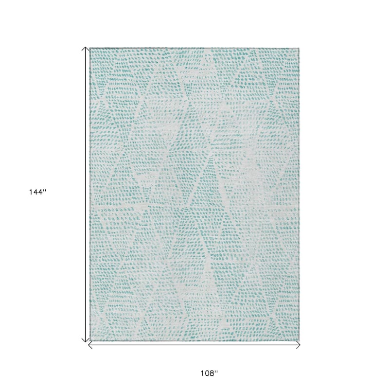 HomeRoots Geometric Transitional Rectangle Outdoor Rug