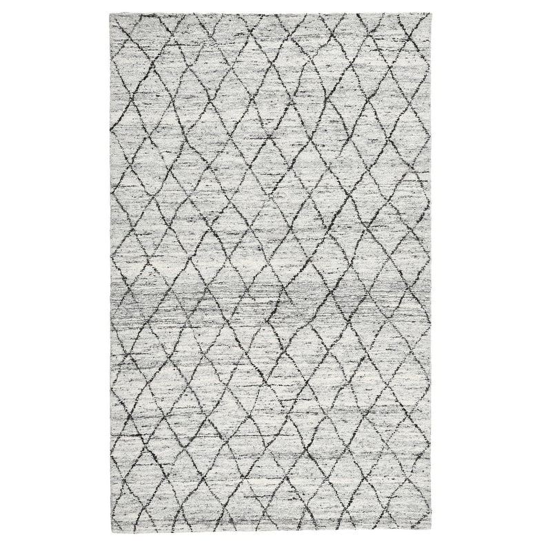 Hastings Wool Area Rug by Kosas Home - 2x3 - Ivory, Gray