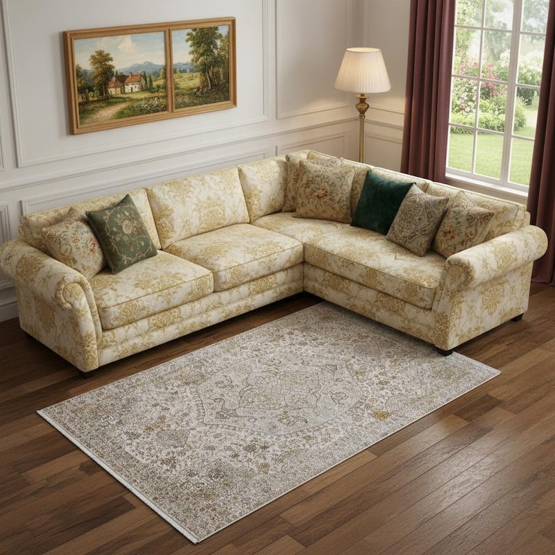 HomeRoots Oriental Traditional Rectangle Area Rug - 9' X 13'