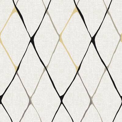 Surface Style Diamondlike Geometric Graphite Peel and Stick Wallpaper - 20.5 in. W x 18 ft. L