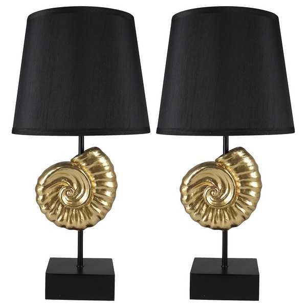 Set of 2 Nautilus Table Lamps, 22" Tall. Opens flyout.
