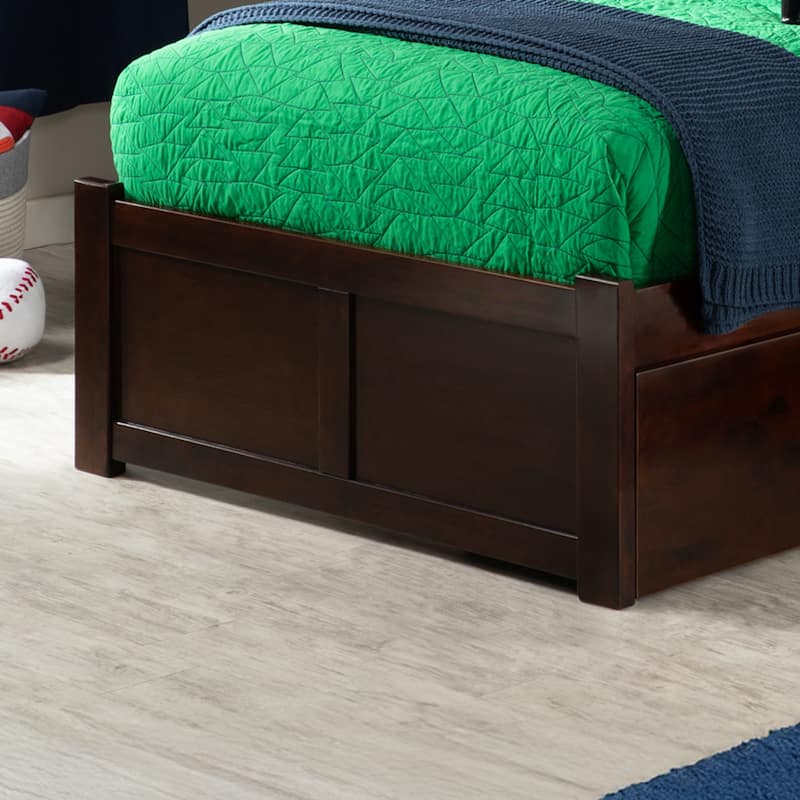 Concord Platform Bed with Footboard and Storage Drawers