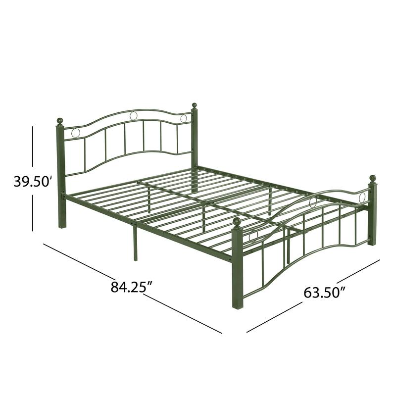 Bouvardia Contemporary Iron Bed Frame by Christopher Knight Home