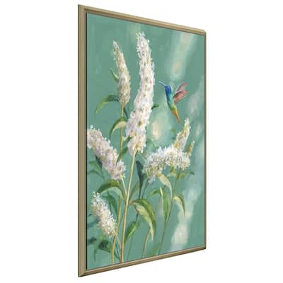 "Hummingbird Spring II" Print on Floating Canvas