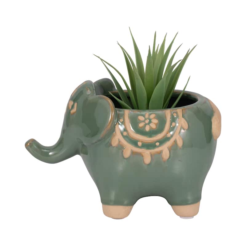 Sagebrook Home Planter, Novelty Animal Shape