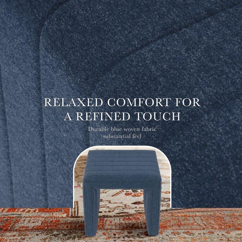 HomePop Modern Channel Ottoman