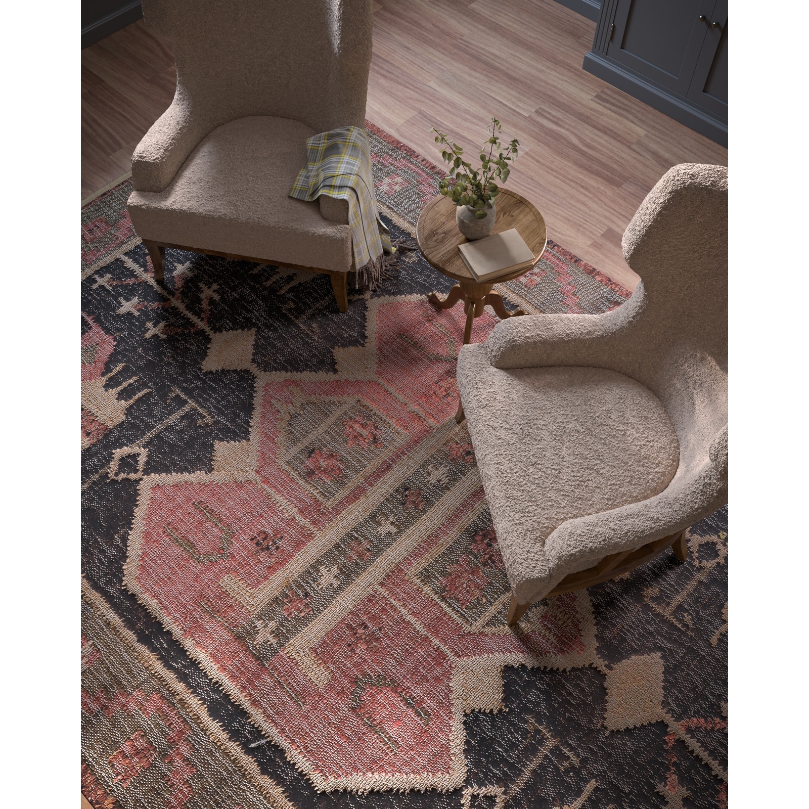 Momeni Nirvana Hand Woven Wool and Jute Oriental Area Rug.
