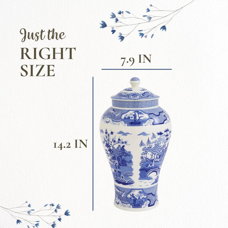 Spode Blue Italian Vase