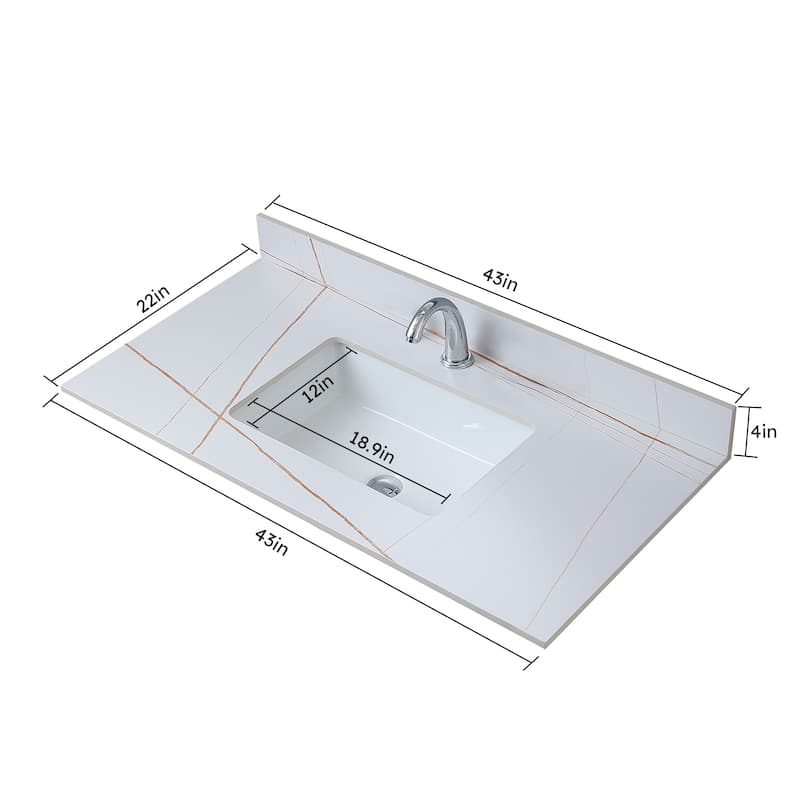 Montary Sintered Stone Bathroom Vanity Top