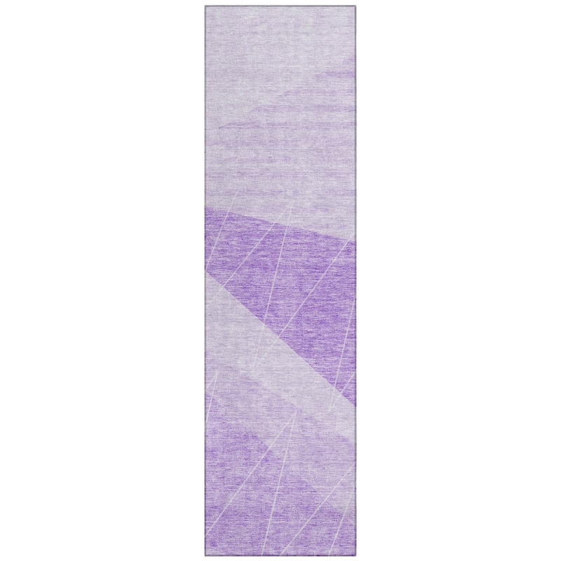 Machine Washable Indoor/ Outdoor Chantille Modern Prism Rug