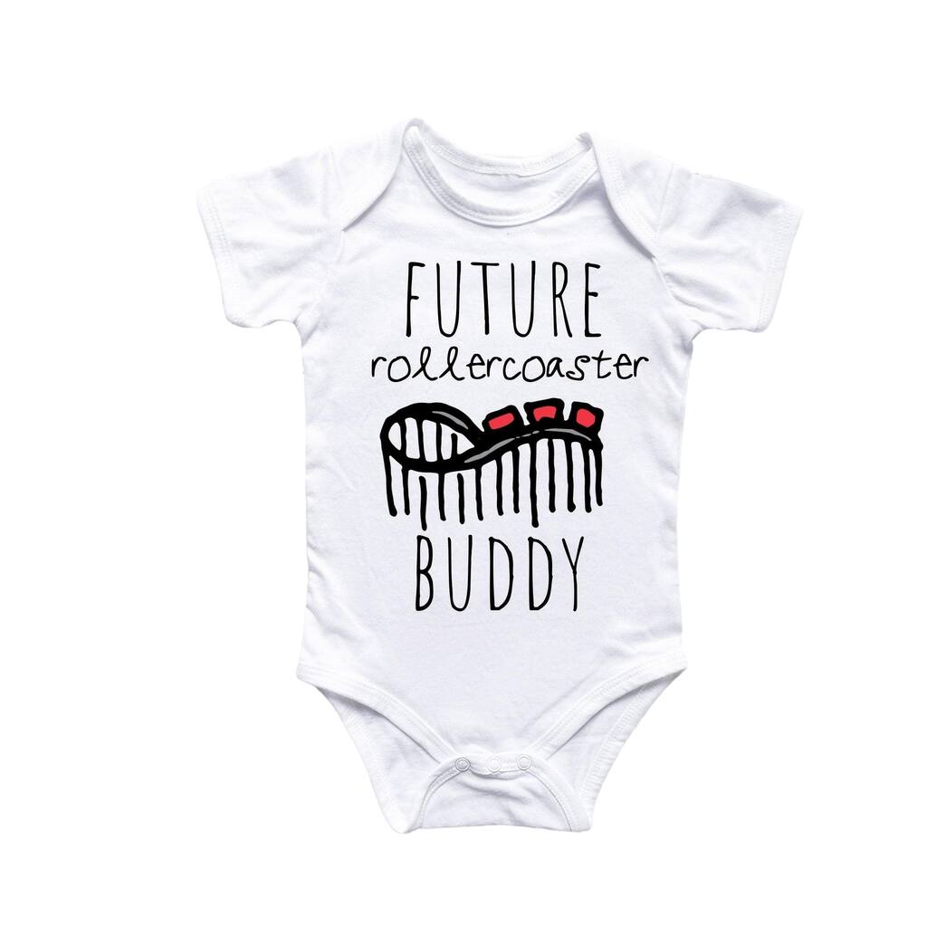 Theme Park Roller Coaster - Baby Boy Girl Clothes Infant Bodysuit Funny Cute Newborn