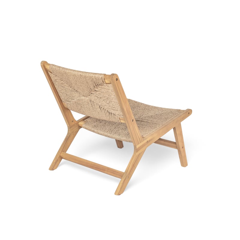 Christopher Knight Home-Mark Acacia Wicker Patio Lounge Chair Set of 2