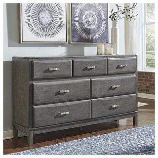 meadow dresser in weathered grey Signature Design by Ashley Caitbrook Gray 7-drawer - Bed Bath & Beyond Champagne