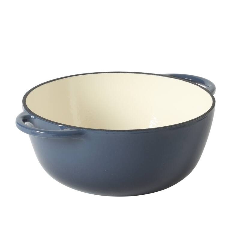 Gibson Home 2.65 Qt Enameled Cast Iron Dutch Oven Pot with Lid - Round, Ideal for Bread Baking & Stews