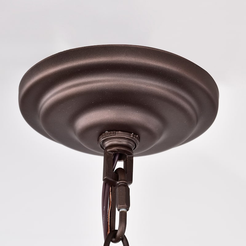 6-Light Oil Rubbed Bronze Indoor Pendant Light - 21.25"x21.25"x27.75"