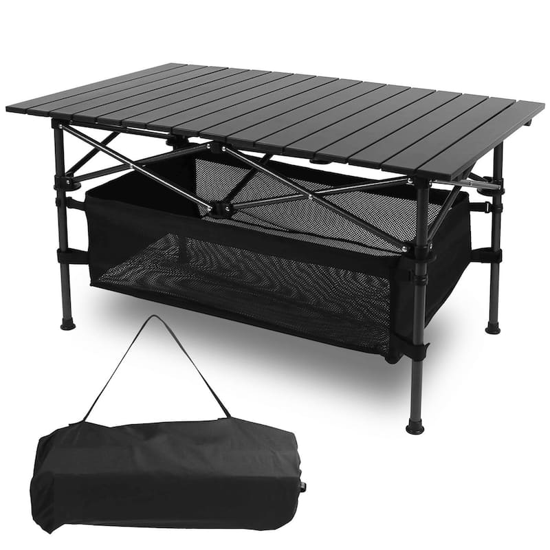 Adjustable - height Folding Table