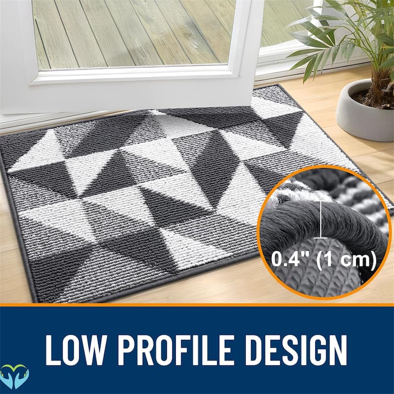 2 pack-Door Mat Indoor Entrance Washable