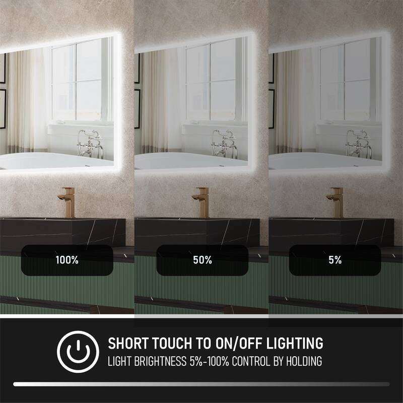 Modern Wall Mounted LED Bathroom mirror