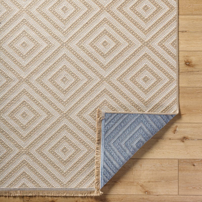 Livabliss Country Mystery Diamond Washable Area Rug