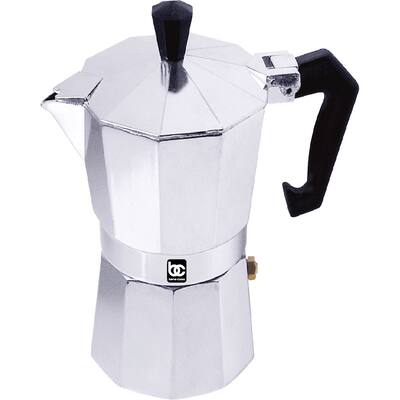 Bene Casa 9 cup aluminum espresso maker, stove top espresso maker, single shot - 9 Cup