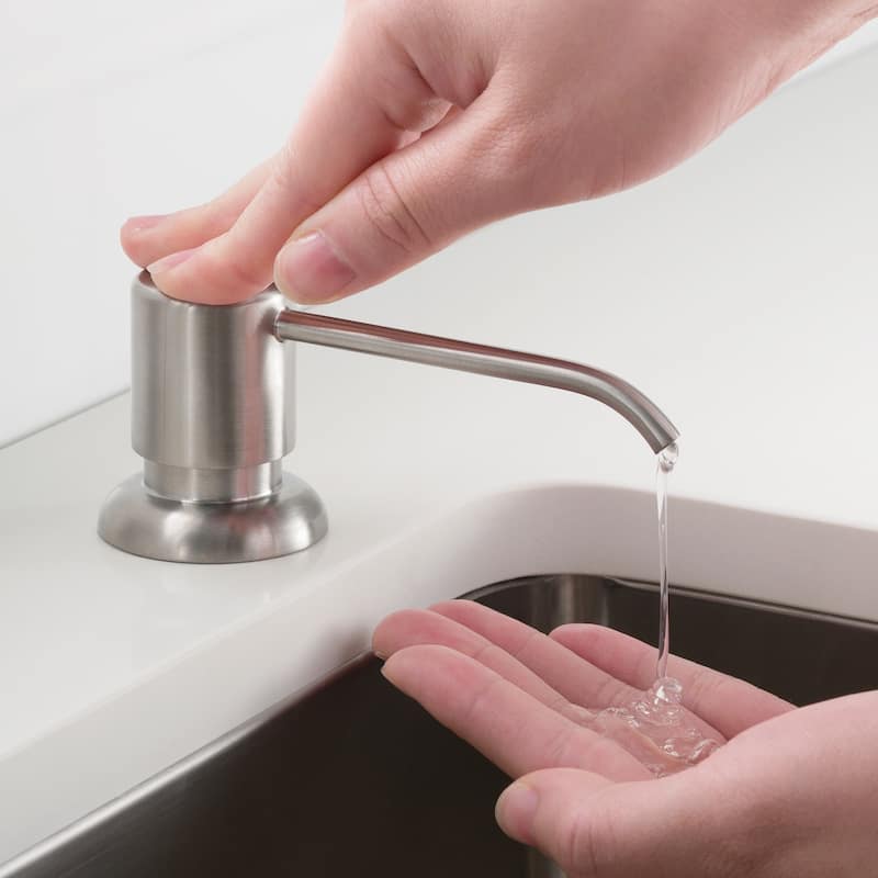 Kraus 3-in-1 Set Undermount Kitchen Sink, Pulldown Faucet, Dispenser