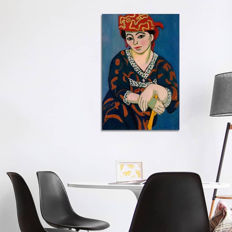 iCanvas "Le Madras Rouge or Red Madras Headdress (1907)" by Henri Matisse Canvas Print - 40x26x1.5