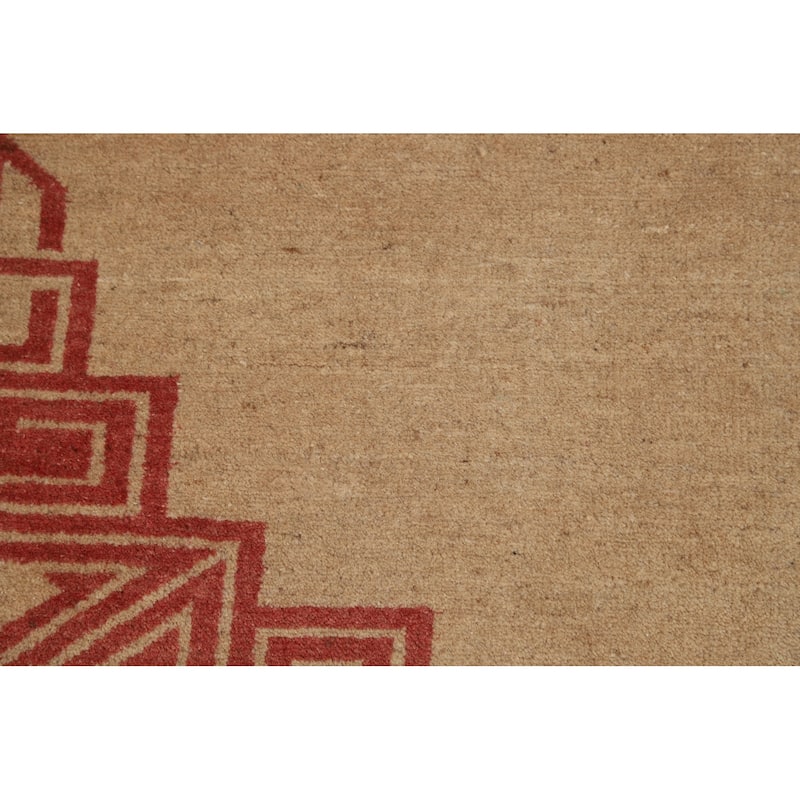 Medallion Gabbeh Oriental Rug Handmade Wool Carpet - 5'7"x 6'6"