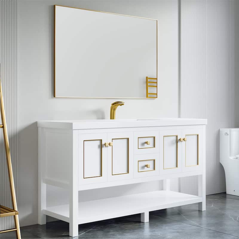 Davis 60" Single Bathroom Vanity Set