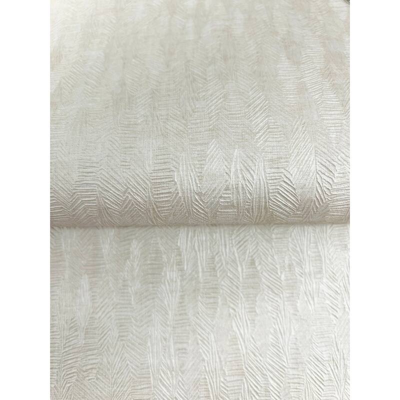 Bryson Ivory Feathered Texture Wallpaper