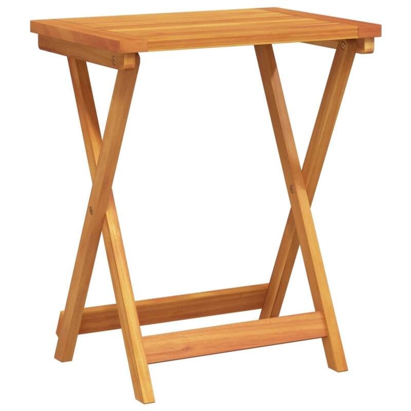 vidaXL Garden Table Natural wood Solid acacia wood with an oil finish - 14.2 x 19.7 x 23.6