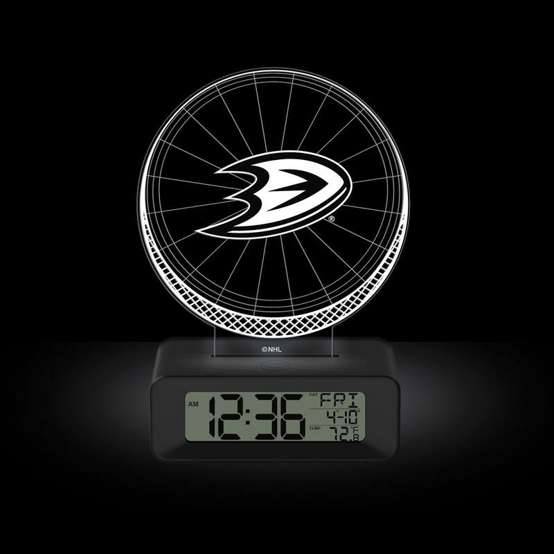 Game Time NHL Anaheim Ducks ColorChanging Led 3d Illusion Alarm Clock