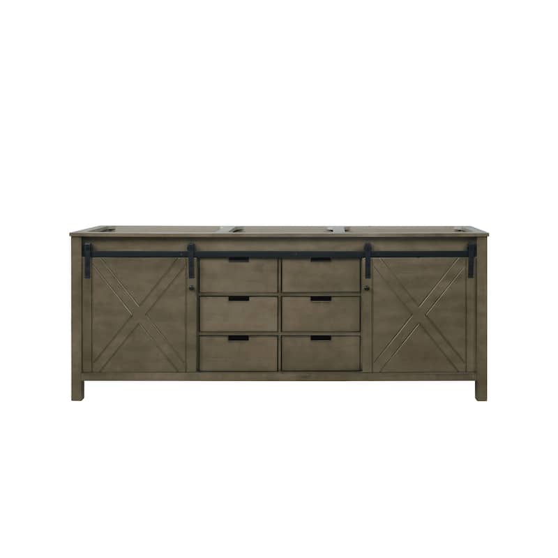 Marsyas 80 in W x 22 in D Ash Grey Double Bath Vanity