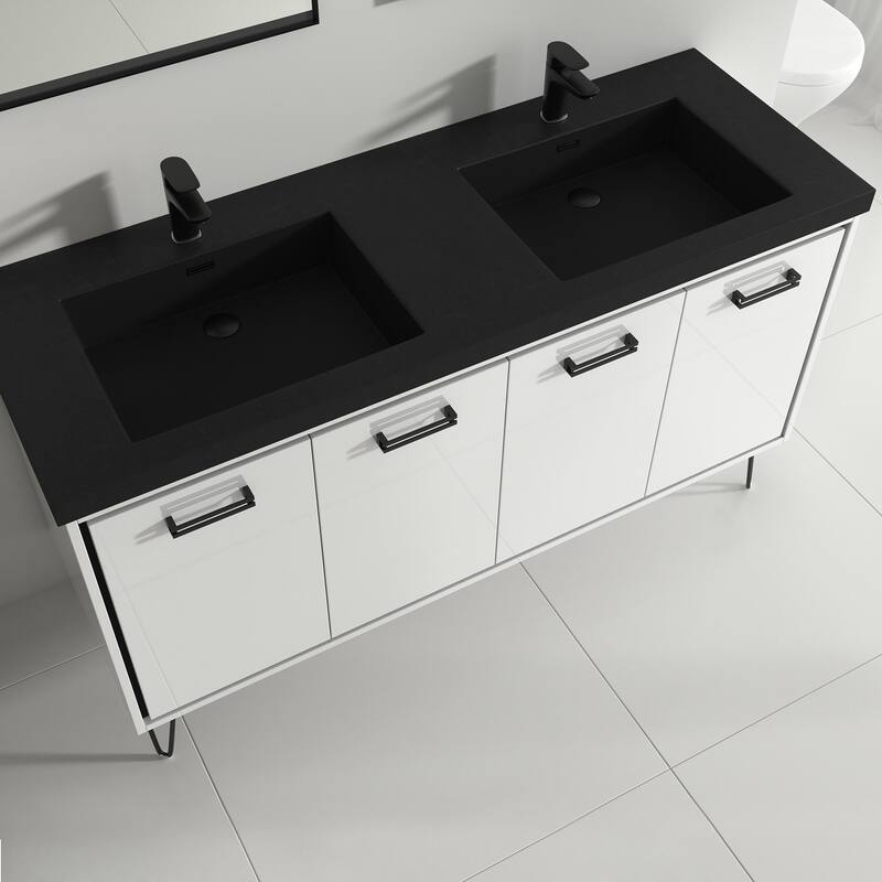 Mitchell 60" Double Bathroom Vanity Set