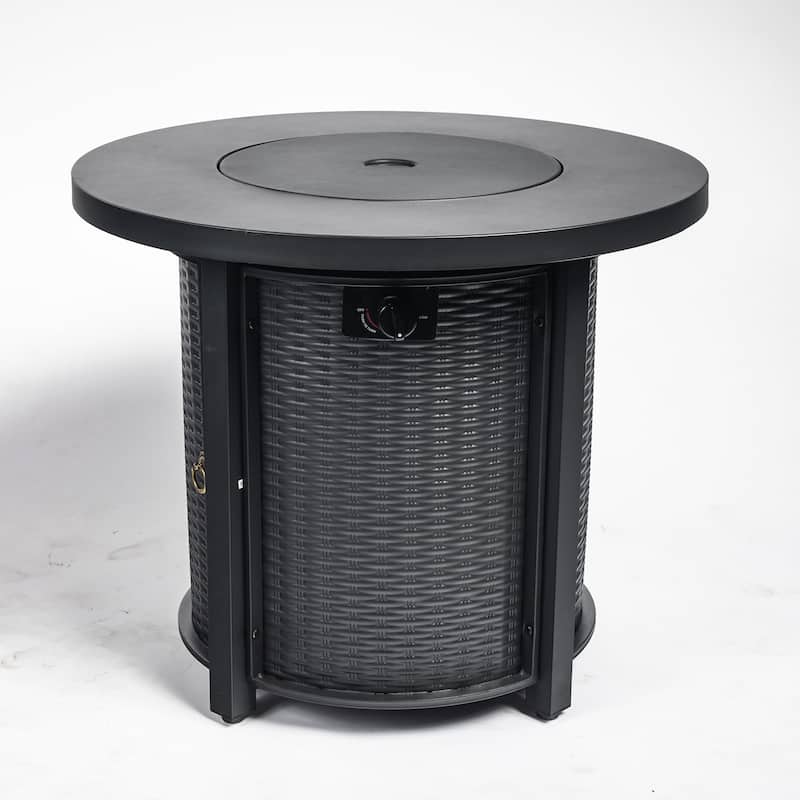 30inch Outdoor Propane Round Fire Table, 40000BTU Propane Fire Pit Table
