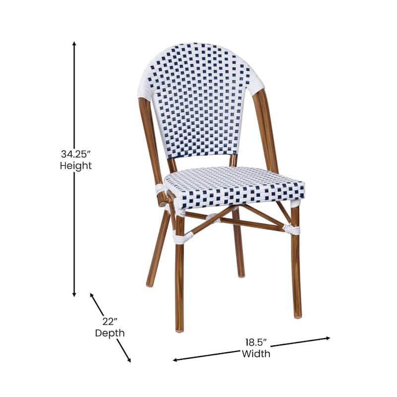 Bistro Table & 2-Chair Set with Metal Frames
