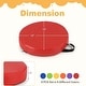 preview thumbnail 5 of 4, 6 Pcs 14'' Floor Cushions Classroom Flexible Seating with Handles