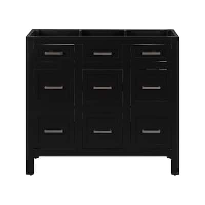 36 Inch Bathroom Vanity,Adjustable Shelves,with 4 Drawers and 2 Doors,Sink not included,Cabinet Only