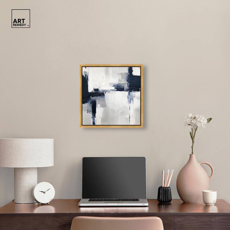 Porcelain Blue on White II Canvas by Art Remedy