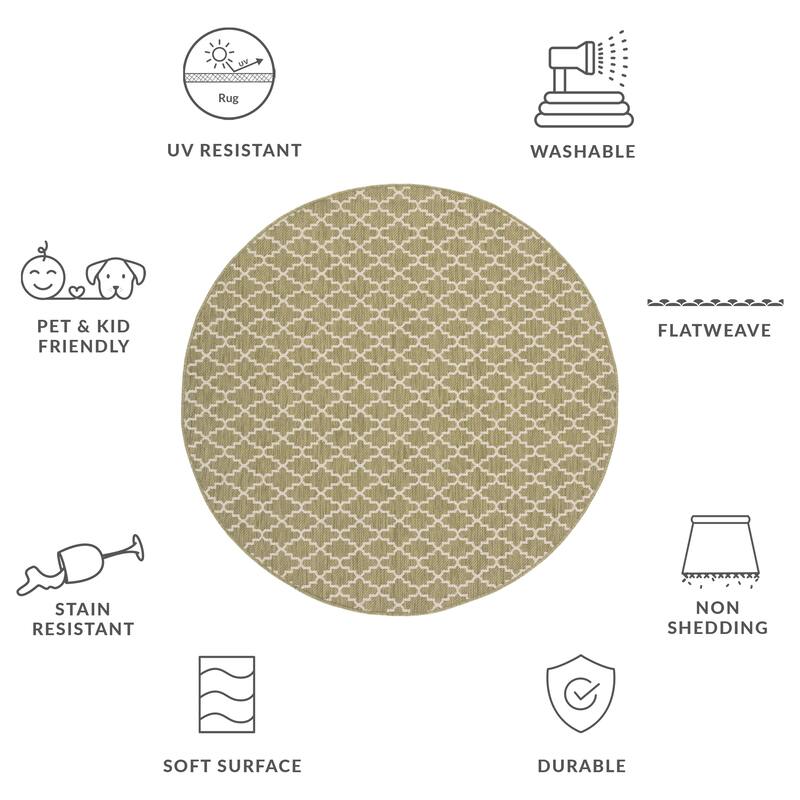 SAFAVIEH Courtyard Gerdi Indoor/ Outdoor Patio Backyard Rug