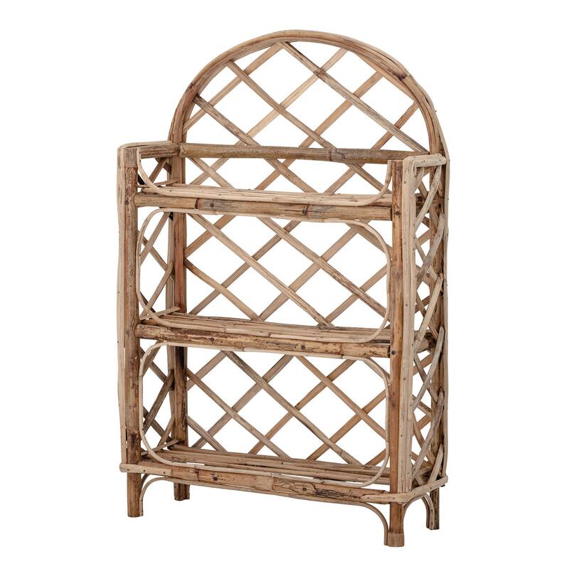 Rattan Wall Shelf with 3 Shelves